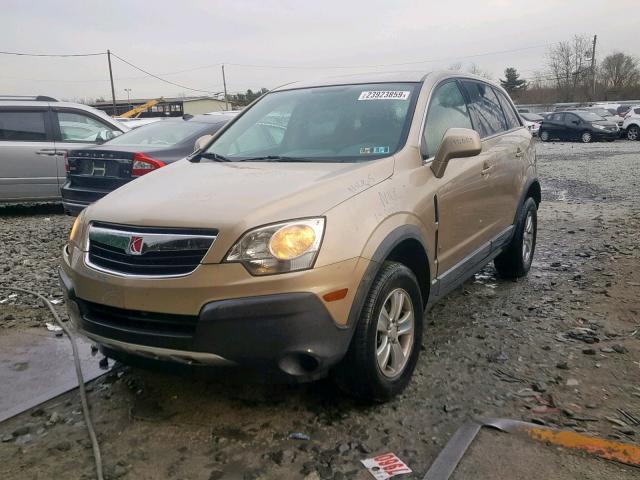 3GSCL33P28S506372 - 2008 SATURN VUE XE GOLD photo 2