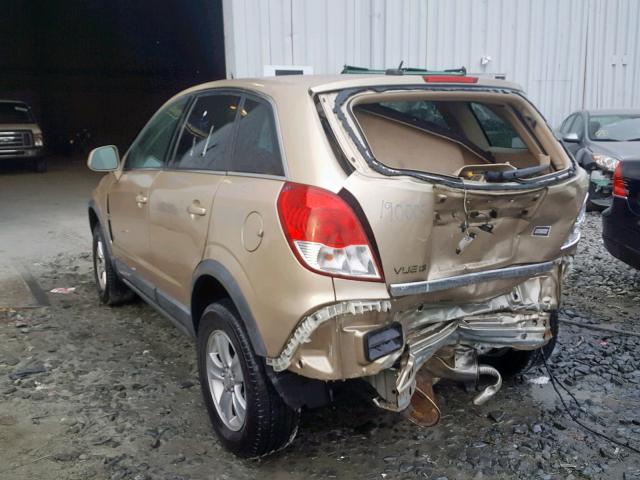 3GSCL33P28S506372 - 2008 SATURN VUE XE GOLD photo 3