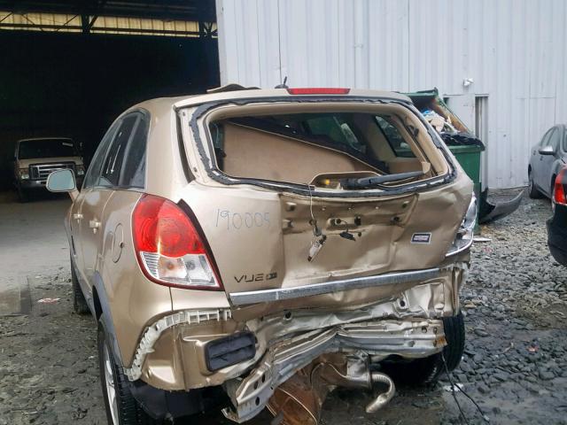 3GSCL33P28S506372 - 2008 SATURN VUE XE GOLD photo 9