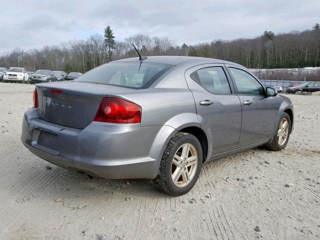 1B3BD1FB8BN583744 - 2011 DODGE AVENGER MA GRAY photo 4