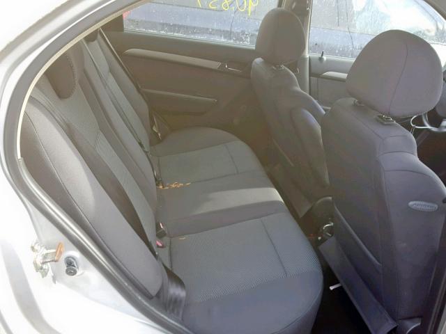 KL1TD56647B148510 - 2007 CHEVROLET AVEO BASE Gümüş foto 6