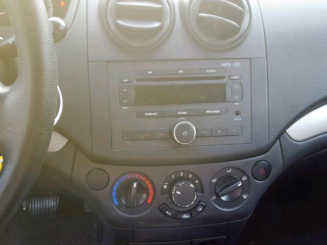 KL1TD56647B148510 - 2007 CHEVROLET AVEO BASE Gümüş foto 9