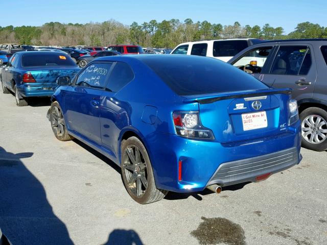 JTKJF5C70E3078513 - 2014 TOYOTA SCION TC BLUE photo 3