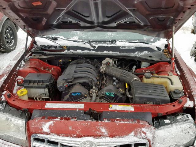 2C3KA43R77H854825 - 2007 CHRYSLER 300 RED photo 7