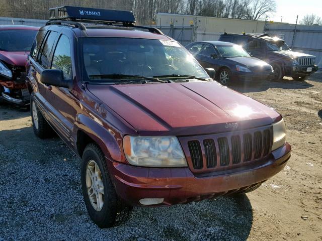 1J4GW68N9XC809077 - 1999 JEEP GRAND CHER RED photo 1