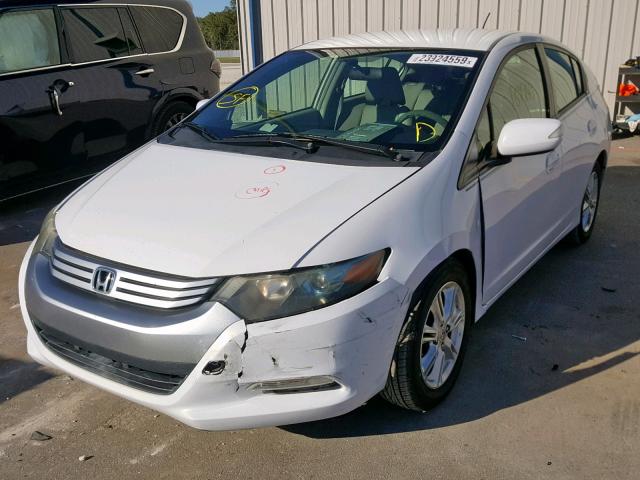 JHMZE2H79AS010696 - 2010 HONDA INSIGHT EX WHITE photo 2