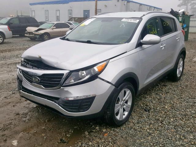 KNDPB3A2XD7452237 - 2013 KIA SPORTAGE B SILVER photo 2