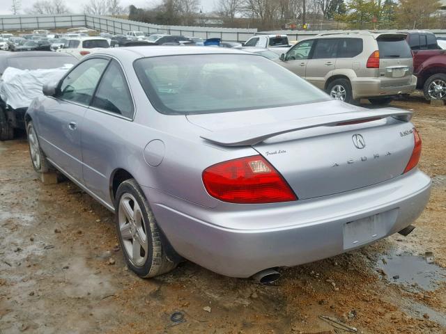 19UYA42661A035356 - 2001 ACURA 3.2CL TYPE SILVER photo 3