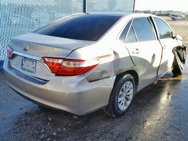 4T1BF1FK9GU502428 - 2016 TOYOTA CAMRY LE BEIGE photo 4