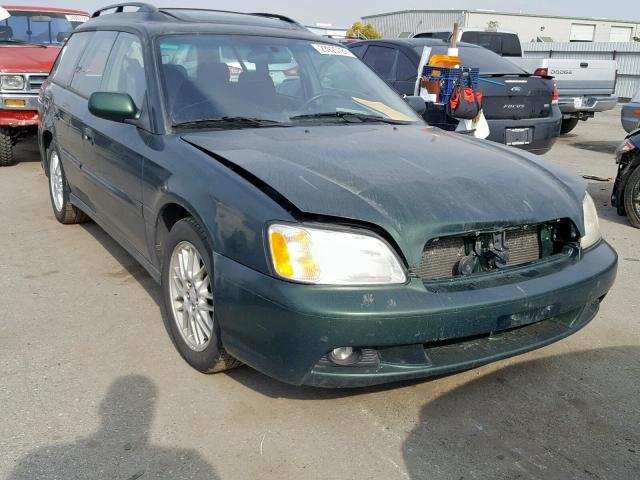 4S3BH635836308787 - 2003 SUBARU LEGACY L GREEN photo 1