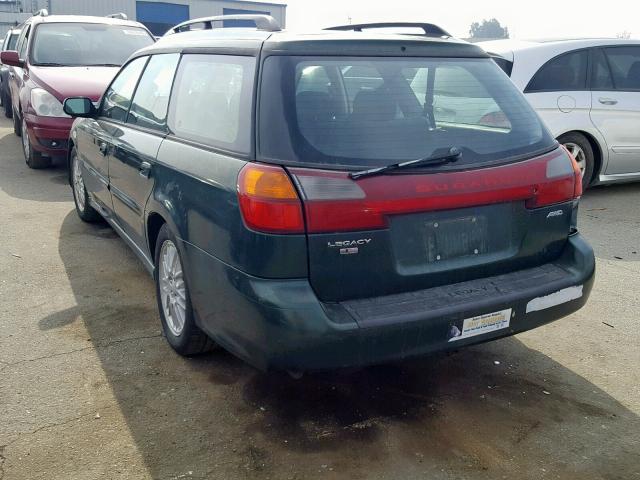 4S3BH635836308787 - 2003 SUBARU LEGACY L GREEN photo 3