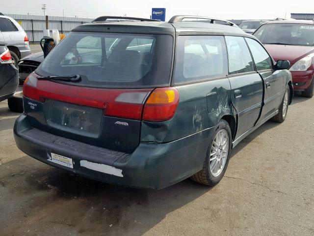 4S3BH635836308787 - 2003 SUBARU LEGACY L GREEN photo 4