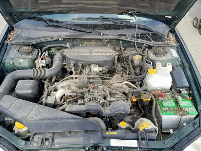 4S3BH635836308787 - 2003 SUBARU LEGACY L GREEN photo 7