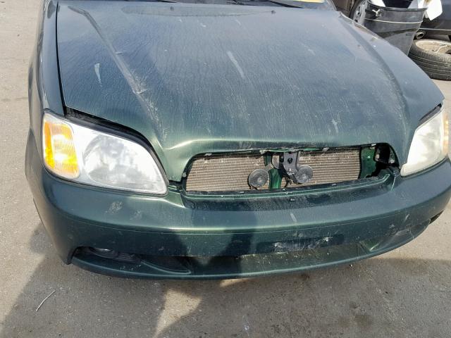 4S3BH635836308787 - 2003 SUBARU LEGACY L GREEN photo 9