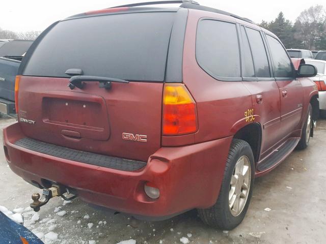 1GKET63MX82203285 - 2008 GMC ENVOY DENA BURGUNDY photo 4