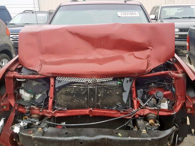 1GKET63MX82203285 - 2008 GMC ENVOY DENA BURGUNDY photo 7