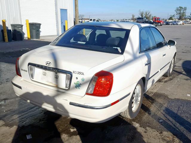 KMHFU45E04A363565 - 2004 HYUNDAI XG 350 WHITE photo 4