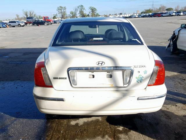 KMHFU45E04A363565 - 2004 HYUNDAI XG 350 WHITE photo 9