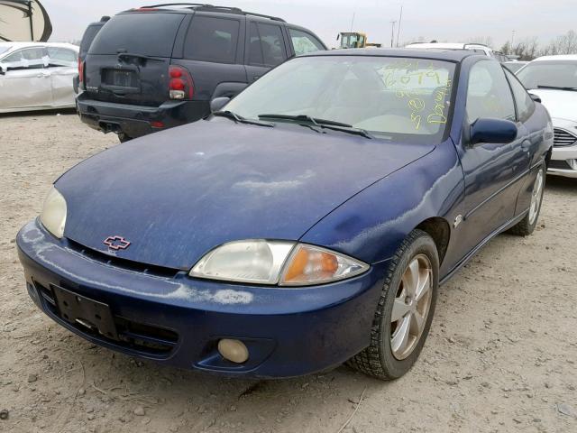 1G1JH12T927134955 - 2002 CHEVROLET CAVALIER Z BLUE photo 2