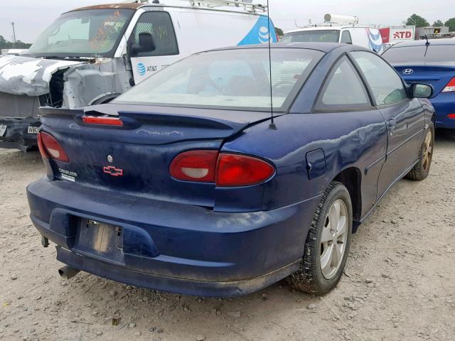 1G1JH12T927134955 - 2002 CHEVROLET CAVALIER Z BLUE photo 4