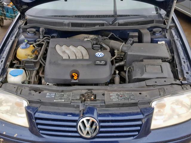 3VWSB69M72M184765 - 2002 VOLKSWAGEN JETTA GLS BLUE photo 7