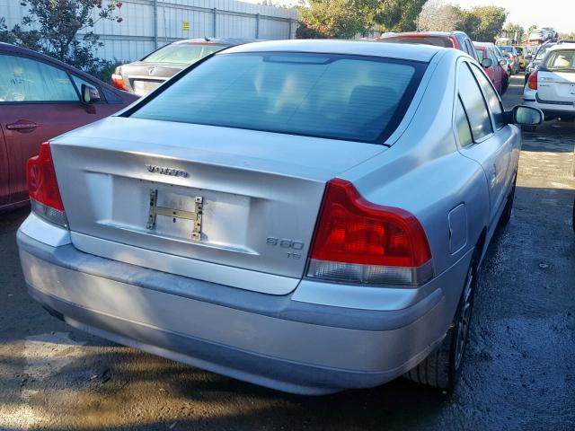 YV1RS53D912005601 - 2001 VOLVO S60 T5 SILVER photo 4