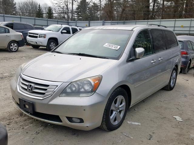 5FNRL38909B038555 - 2009 HONDA ODYSSEY TO SILVER photo 2