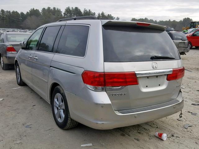 5FNRL38909B038555 - 2009 HONDA ODYSSEY TO SILVER photo 3