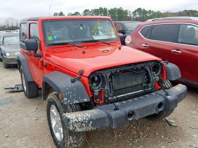 1C4AJWAG9GL287590 - 2016 JEEP WRANGLER S RED photo 1