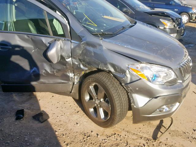 KL4CJDSB5EB558464 - 2014 BUICK ENCORE PRE GRAY photo 9