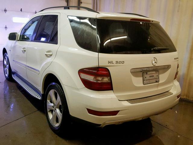 4JGBB25E09A518745 - 2009 MERCEDES-BENZ ML WHITE photo 3