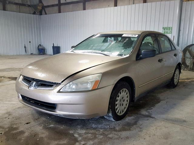 1HGCM56123A108165 - 2003 HONDA ACCORD DX GOLD photo 2