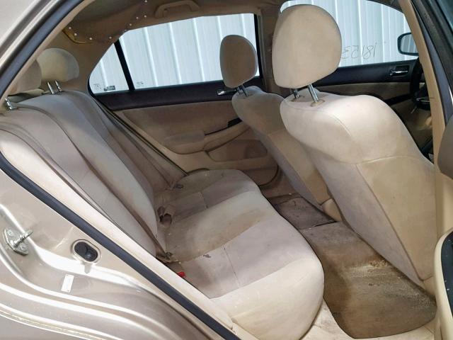 1HGCM56123A108165 - 2003 HONDA ACCORD DX GOLD photo 6