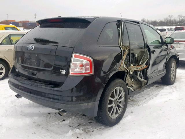 2FMDK48C48BA98246 - 2008 FORD EDGE SEL BLACK photo 4