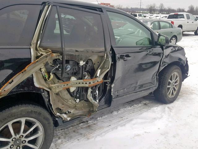 2FMDK48C48BA98246 - 2008 FORD EDGE SEL BLACK photo 9