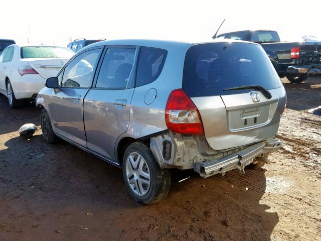 JHMGD38438S028949 - 2008 HONDA FIT GRAY photo 3