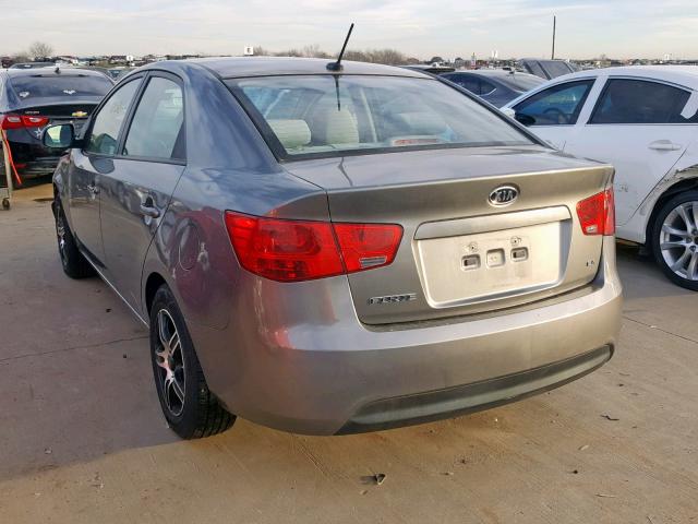 KNAFU4A25C5515022 - 2012 KIA FORTE EX SILVER photo 3