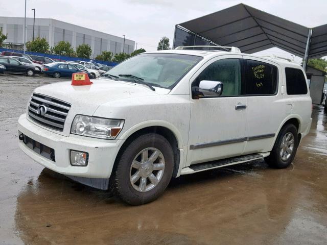 5N3AA08A26N810758 - 2006 INFINITI QX56 WHITE photo 2