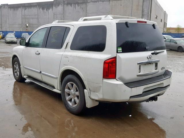 5N3AA08A26N810758 - 2006 INFINITI QX56 WHITE photo 3