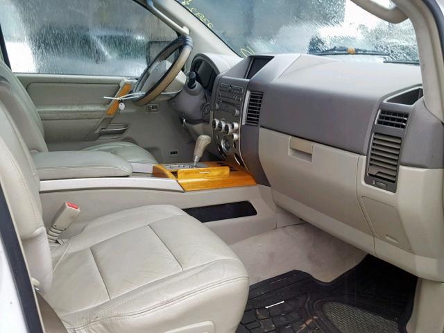 5N3AA08A26N810758 - 2006 INFINITI QX56 WHITE photo 5