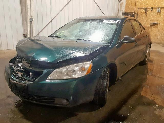 1G2ZF55B164239723 - 2006 PONTIAC G6 SE GREEN photo 2