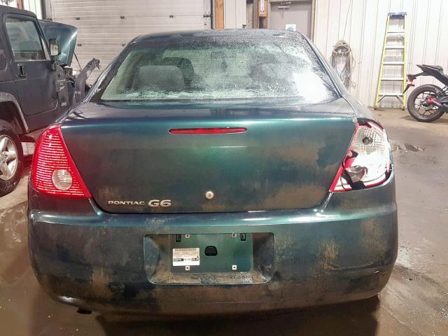 1G2ZF55B164239723 - 2006 PONTIAC G6 SE GREEN photo 9