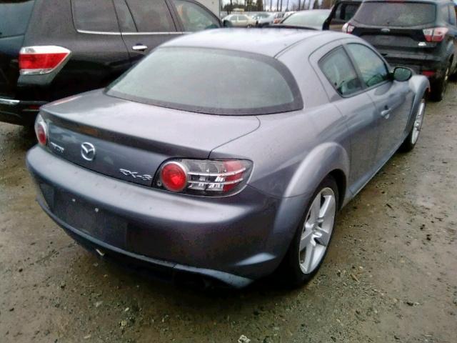 JM1FE173840121141 - 2004 MAZDA RX8 GRAY photo 4