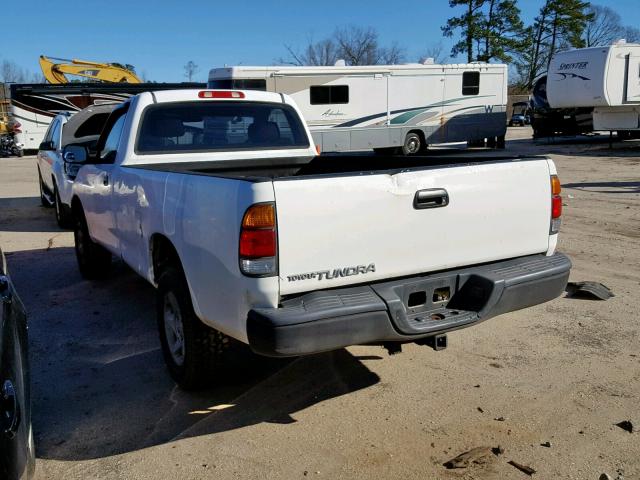 5TBJN32152S309551 - 2002 TOYOTA TUNDRA WHITE photo 3