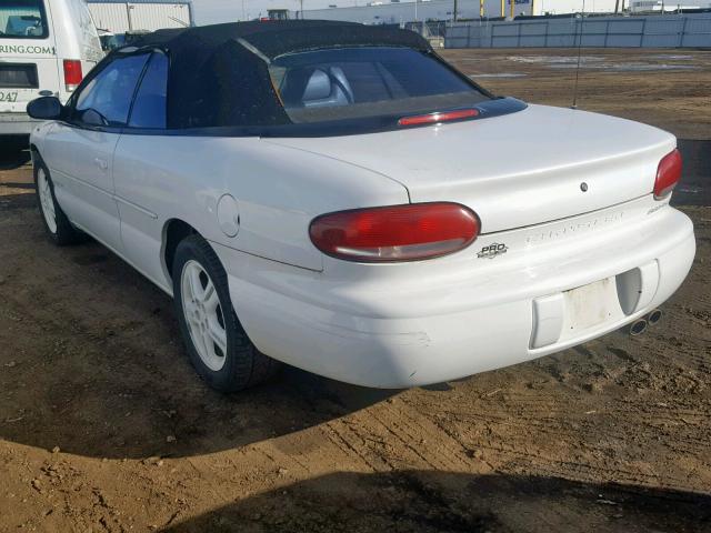 3C3EL55H1TT311621 - 1996 CHRYSLER SEBRING JX WHITE photo 3