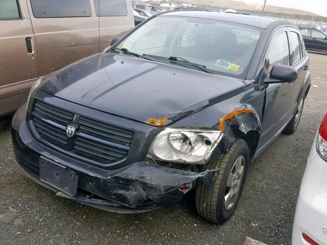 1B3HB28B07D152217 - 2007 DODGE CALIBER BLACK photo 2