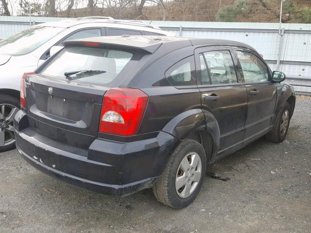 1B3HB28B07D152217 - 2007 DODGE CALIBER BLACK photo 4