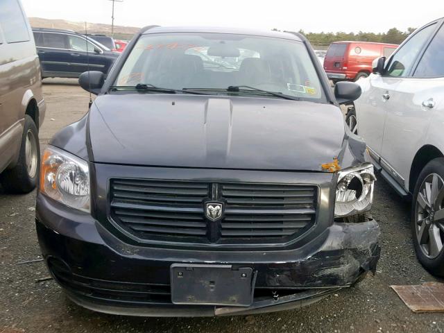 1B3HB28B07D152217 - 2007 DODGE CALIBER BLACK photo 9