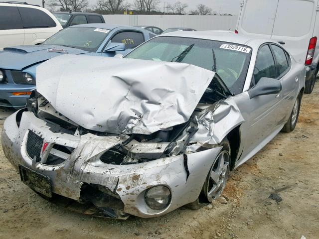 2G2WP522841315144 - 2004 PONTIAC GRAND PRIX SILVER photo 2