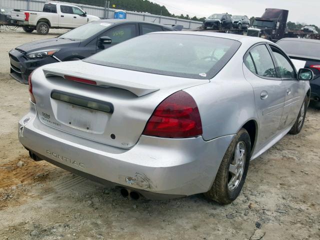 2G2WP522841315144 - 2004 PONTIAC GRAND PRIX SILVER photo 4